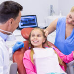 a child during a dental procedure